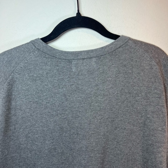 Lands' End Mens V-Neck Sweater Vest Shirt Gray Fine Gauge Supima Cotton Size XXL - Picture 8 of 10